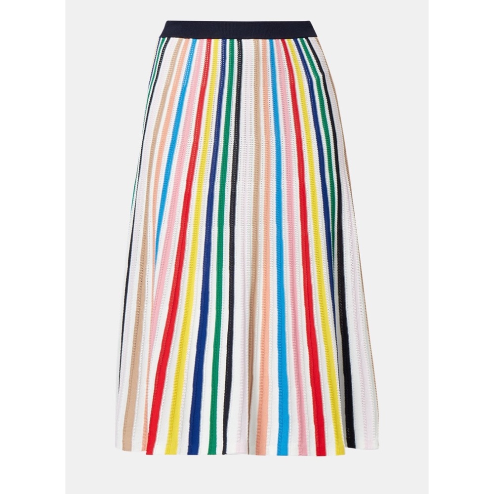 J. Crew Multicolor Vertical Stripe Midi Skirt - Picture 8 of 15